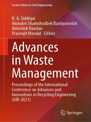 cover image of Advances in Waste Management